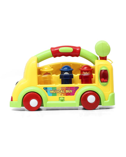 Innovador Musical Bus Toy-Assorted-Pop Up Animal Characters & Musical Sound Modes-Hammer Tap Cause And Effect Play-12M+