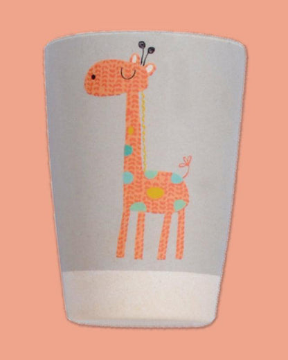 Polka Tots Eco Friendly Bamboo Fiber Dinner Set-Giraffe-Meal Sets