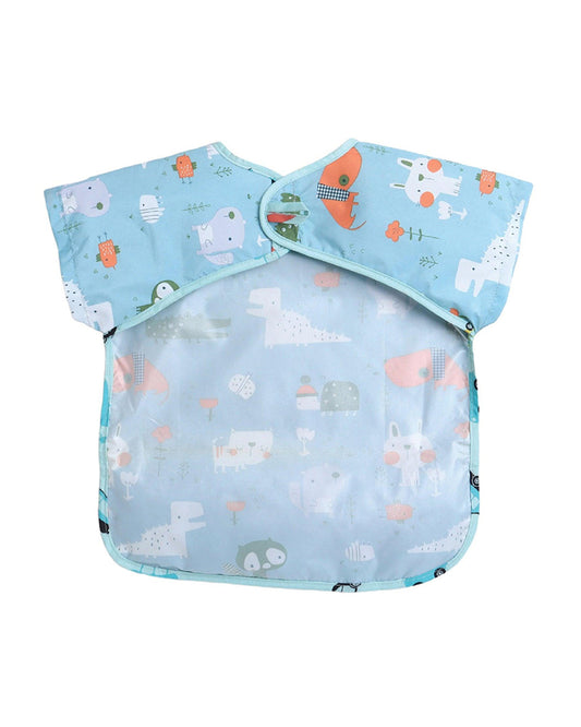 Polka Tots Half Sleeve Washable Waterproof Apron Feeding Bib-6-24M