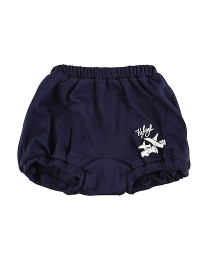 nuluv Navy Blue & White Bloomers-Printed-Cotton-Pack of 2-For Infants