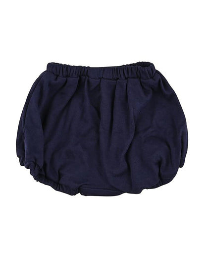 nuluv Navy Blue & White Bloomers-Printed-Cotton-Pack of 2-For Infants