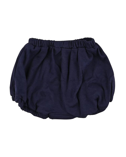 nuluv Navy Blue & White Bloomers-Printed-Cotton-Pack of 2-For Infants