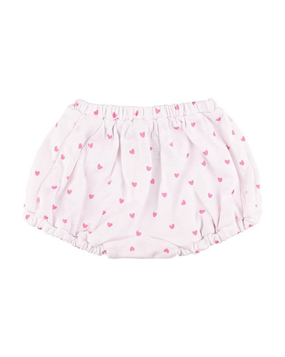 nuluv Peach Pink & White Bloomers-Printed-Cotton-Pack of 2-For Infants