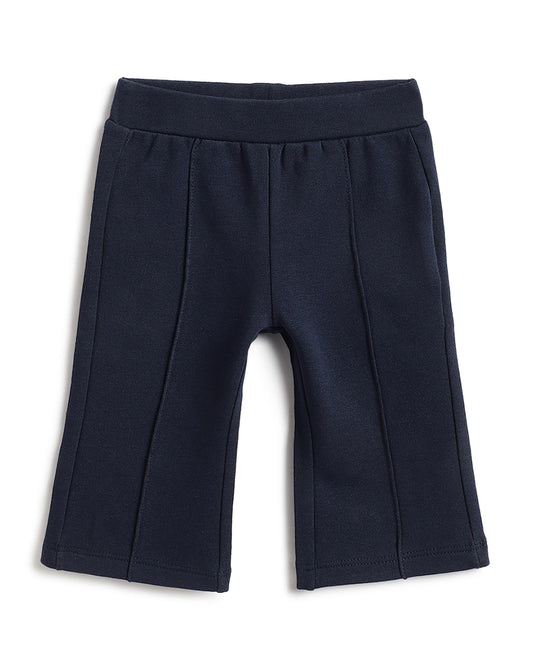 Chicco Pink Sweatshirt & Navy Blue Trouser Set-Glitter Print-Cotton-For Infants
