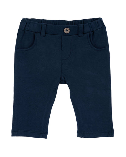 Chicco White & Navy Blue 3 Pc Bodysuit Set-Checked-Cotton-For Infants