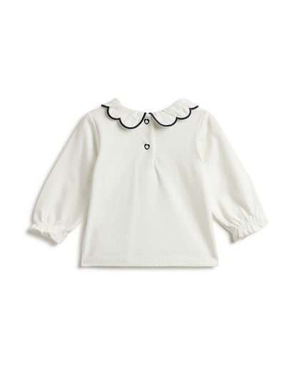 Chicco White Top-Solid-Cotton-For Infants