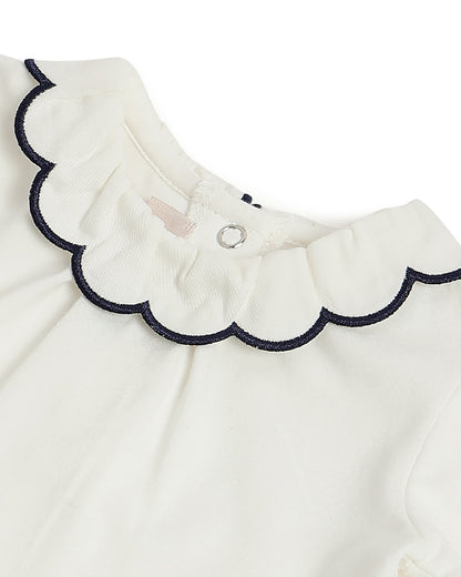 Chicco White Top-Solid-Cotton-For Infants