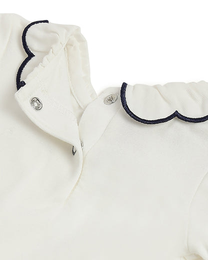 Chicco White Top-Solid-Cotton-For Infants