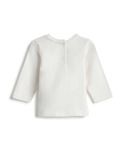 Chicco Pastel Pink Top-Printed-Cotton-For Infants