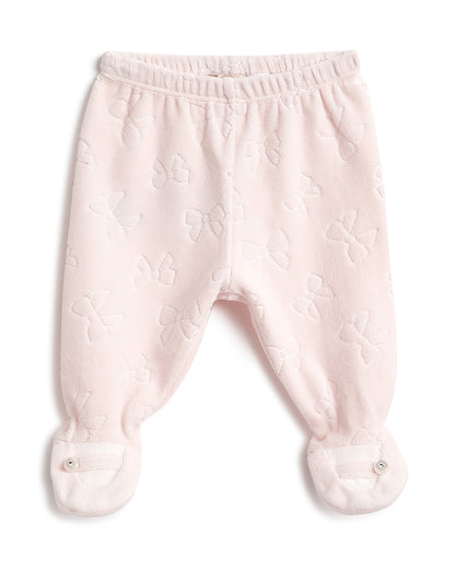 Chicco Pink Top & Legging Set-Embroidered-Cotton-For Infants
