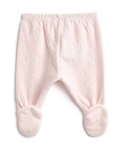 Chicco Pink Top & Legging Set-Embroidered-Cotton-For Infants