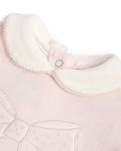 Chicco Pink Top & Legging Set-Embroidered-Cotton-For Infants