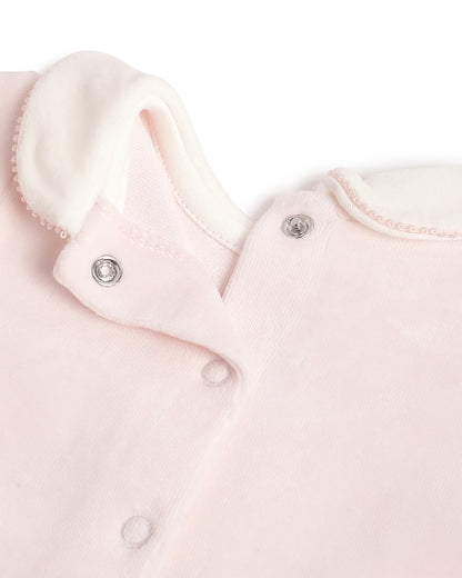 Chicco Pink Top & Legging Set-Embroidered-Cotton-For Infants
