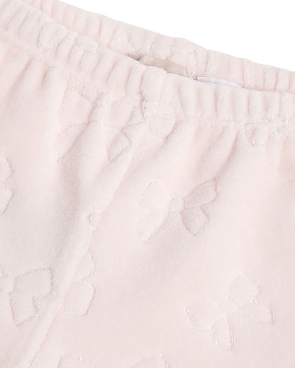 Chicco Pink Top & Legging Set-Embroidered-Cotton-For Infants