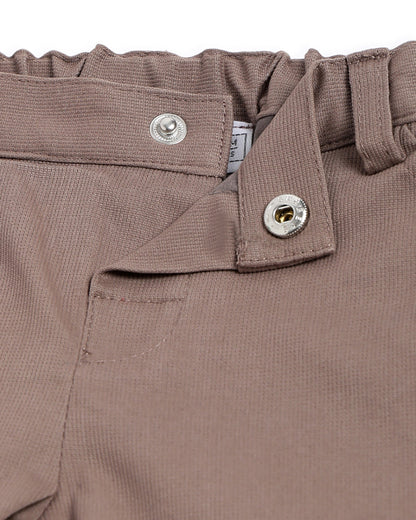 Chicco Tan Trouser-Solid-Cotton Elastane-For Infants