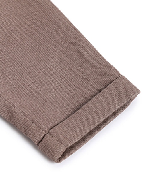 Chicco Tan Trouser-Solid-Cotton Elastane-For Infants