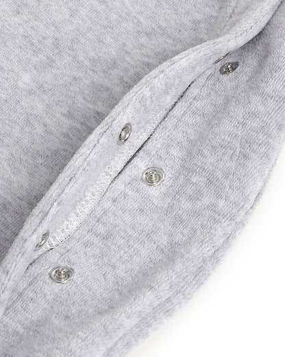 Chicco Blue Sleepsuit-Embroidered-Cotton Polyester-For Infants