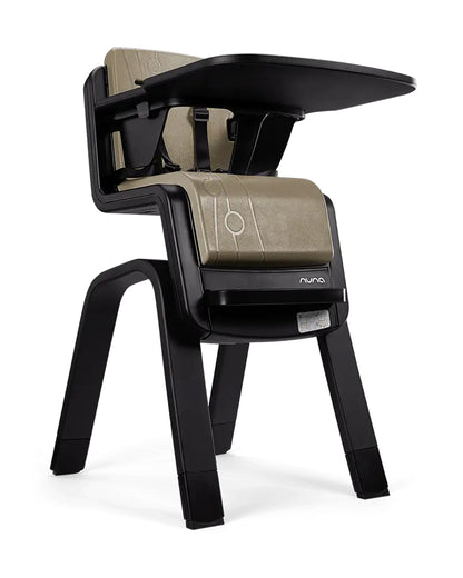 Nuna Zaaz Baby High Chair-Air Foam Cushion-Height Adjustable-Easily Removable Tray, Arm Bar & Footrest-For 6M+ (Upto 100Kg)-Oak