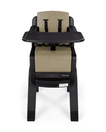 Nuna Zaaz Baby High Chair-Air Foam Cushion-Height Adjustable-Easily Removable Tray, Arm Bar & Footrest-For 6M+ (Upto 100Kg)-Oak