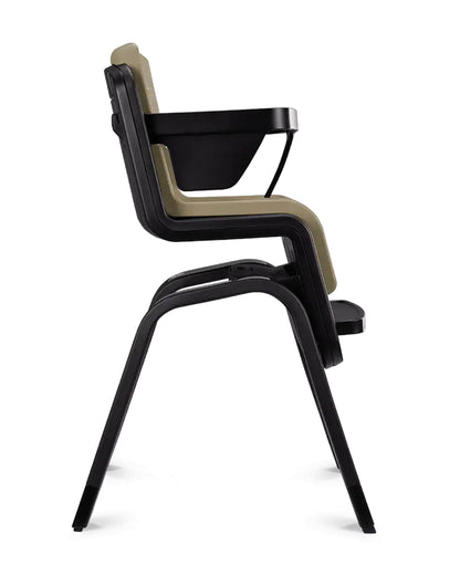 Nuna Zaaz Baby High Chair-Air Foam Cushion-Height Adjustable-Easily Removable Tray, Arm Bar & Footrest-For 6M+ (Upto 100Kg)-Oak