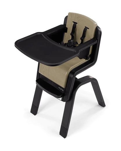 Nuna Zaaz Baby High Chair-Air Foam Cushion-Height Adjustable-Easily Removable Tray, Arm Bar & Footrest-For 6M+ (Upto 100Kg)-Oak