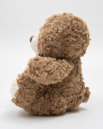 Just Bear Furry Bowbert With Checkered Bow Plush Soft Toy-Improves Motor Skills-36M+