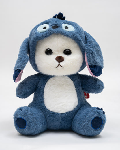 Just Bear Hooded Snug Stitch Plush Soft Toy-Improves Motor Skills-36M+