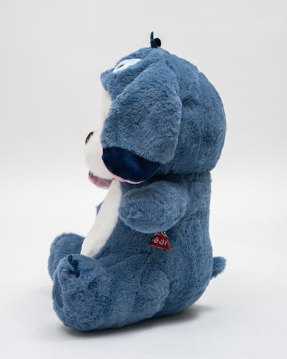 Just Bear Hooded Snug Stitch Plush Soft Toy-Improves Motor Skills-36M+