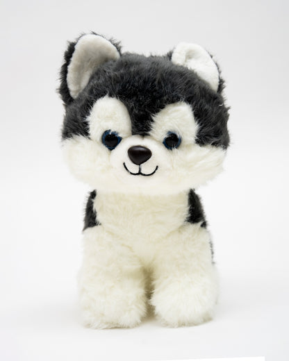 Just Bear Grey Dramatic Husky Plush Soft Toy-Improves Motor Skills-36M+