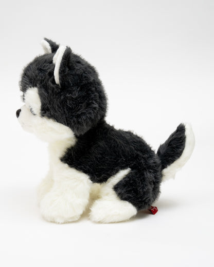 Just Bear Grey Dramatic Husky Plush Soft Toy-Improves Motor Skills-36M+