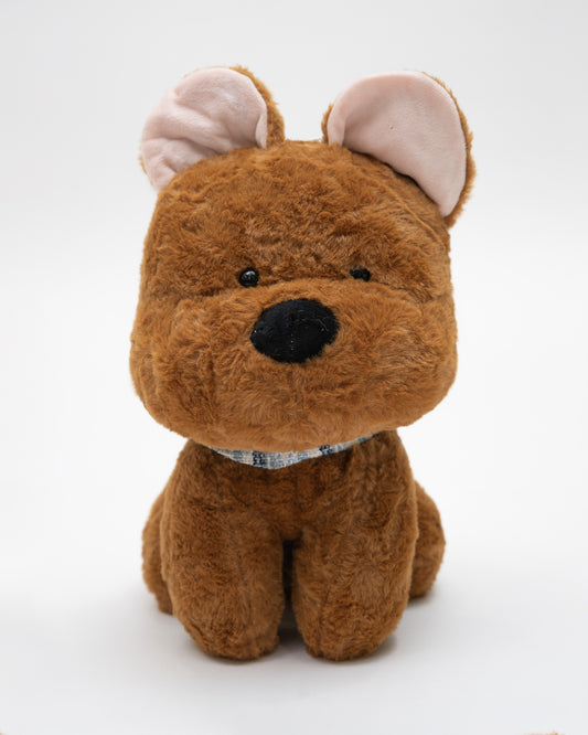 Just Bear Brown Bruno Dog Plush Soft Toy-Improves Motor Skills-36M+