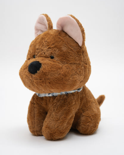 Just Bear Brown Bruno Dog Plush Soft Toy-Improves Motor Skills-36M+