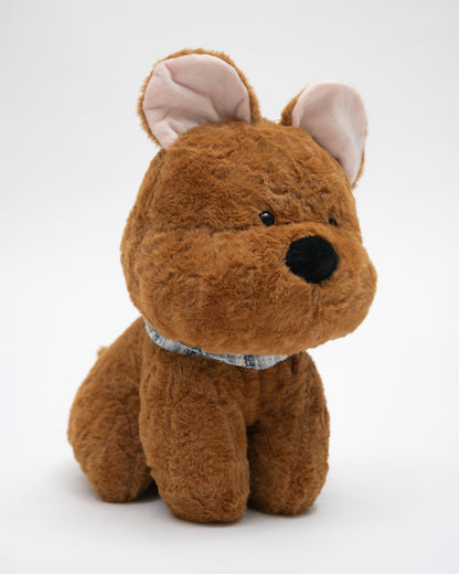 Just Bear Brown Bruno Dog Plush Soft Toy-Improves Motor Skills-36M+