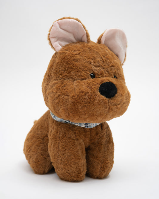 Just Bear Brown Bruno Dog Plush Soft Toy-Improves Motor Skills-36M+