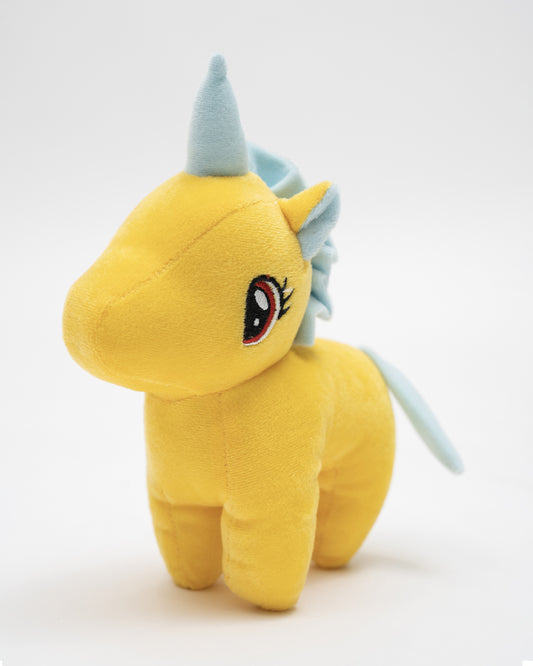 Just Bear Yellow Unicorn Plush Soft Toy-Improves Motor Skills-36M+