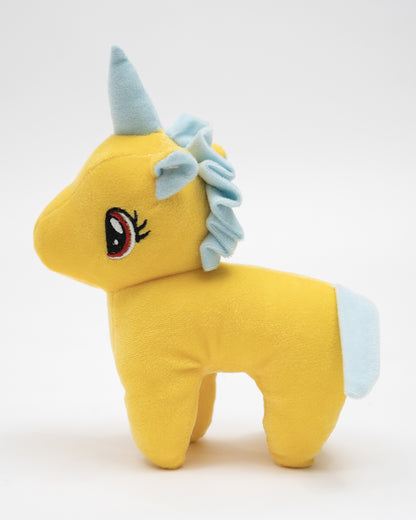 Just Bear Yellow Unicorn Plush Soft Toy-Improves Motor Skills-36M+
