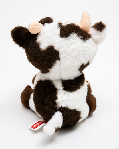 Just Bear Brown & White Cow Plush Soft Toy-Improves Motor Skills-36M+