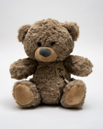 Just Bear Natural Snugvibe Sherpa Fur Teddy Plush Soft Toy-Ultra Soft & Huggable Bear-36M+