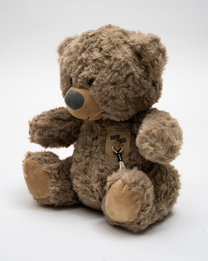 Just Bear Natural Snugvibe Sherpa Fur Teddy Plush Soft Toy-Ultra Soft & Huggable Bear-36M+