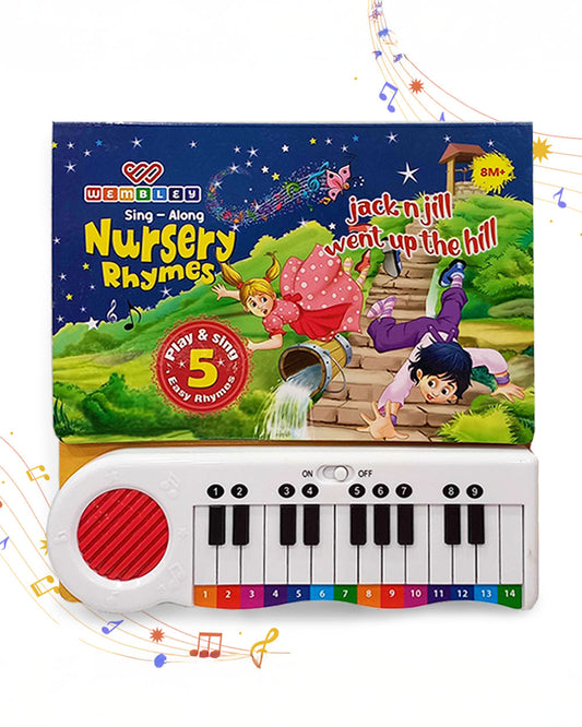 Wembley Nursery Rhyme Book With Piano-5 Classic Nursery Rhymes-Learning & Educational Toys-12M+
