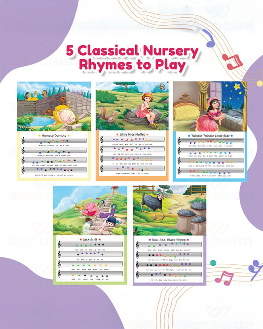 Wembley Nursery Rhyme Book With Piano-5 Classic Nursery Rhymes-Learning & Educational Toys-12M+