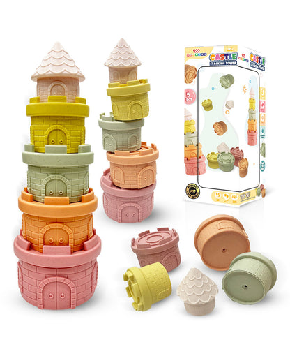 Wembley Castle  Stacker-Shape Sorter & Stacker-Includes 6 Activity Cups-Learning & Educational Toys-0M+
