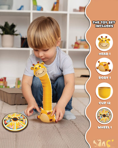 Wembley Giraffe Stacker-Shape Sorter & Stacker-Develops Hand Eye Coordination-Learning & Educational Toys-24M+