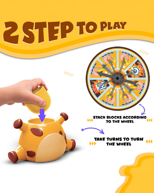 Wembley Giraffe Stacker-Shape Sorter & Stacker-Develops Hand Eye Coordination-Learning & Educational Toys-24M+