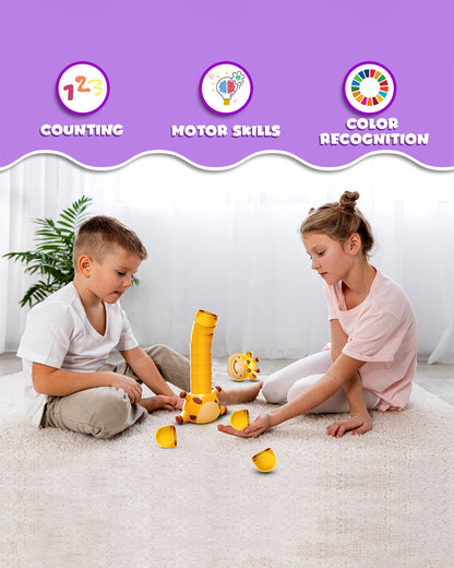 Wembley Giraffe Stacker-Shape Sorter & Stacker-Develops Hand Eye Coordination-Learning & Educational Toys-24M+