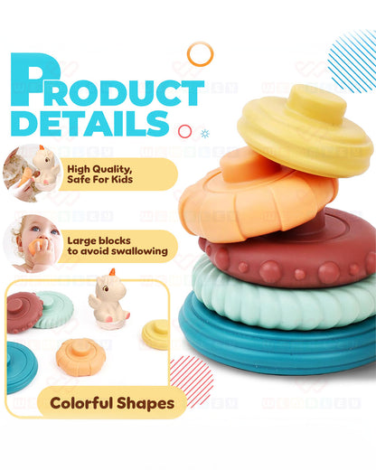 Wembley Unicorn Stacker-Shape Sorter & Stacker-Includes 6 Activity Rings-Learning & Educational Toys-0M+