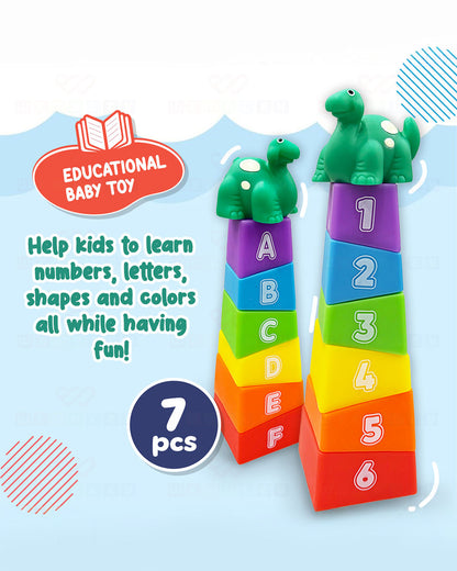Wembley Alphabet & Number Stacker-Shape Sorter & Stacker-Includes 6 Activity Blocks-Learning & Educational Toys-0M+