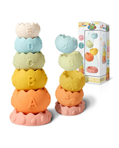 Wembley Dino Cups Stacker-Shape Sorter & Stacker-Includes 6 Activity Cups-Learning & Educational Toys-0M+