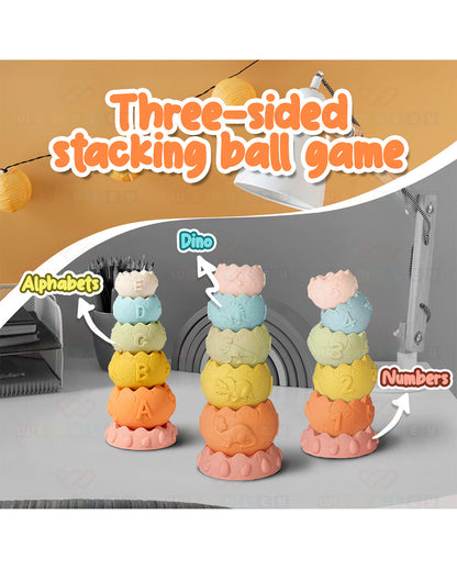 Wembley Dino Cups Stacker-Shape Sorter & Stacker-Includes 6 Activity Cups-Learning & Educational Toys-0M+