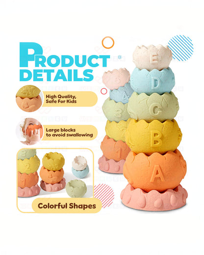 Wembley Dino Cups Stacker-Shape Sorter & Stacker-Includes 6 Activity Cups-Learning & Educational Toys-0M+